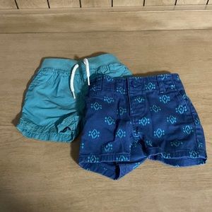 Baby Gap 2 Pair of Shorts - Size 6-12M